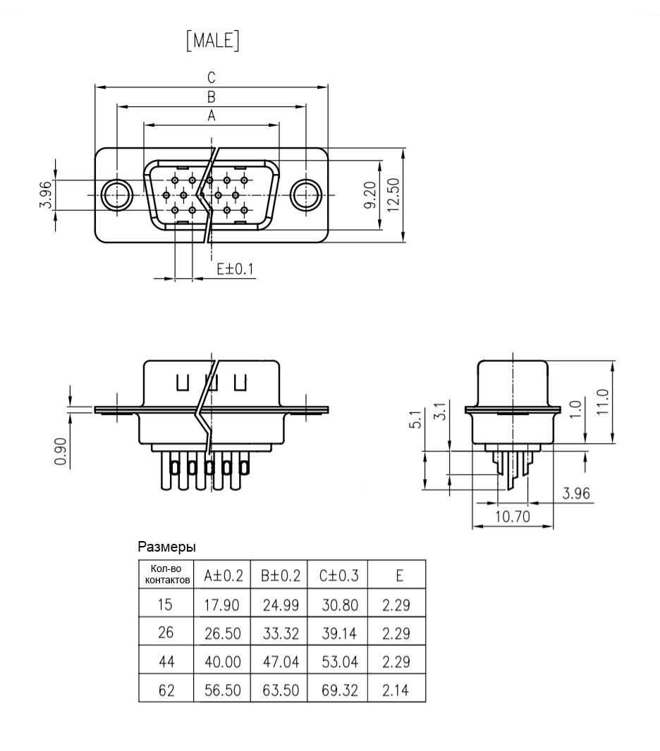 Разъем dhs 15m