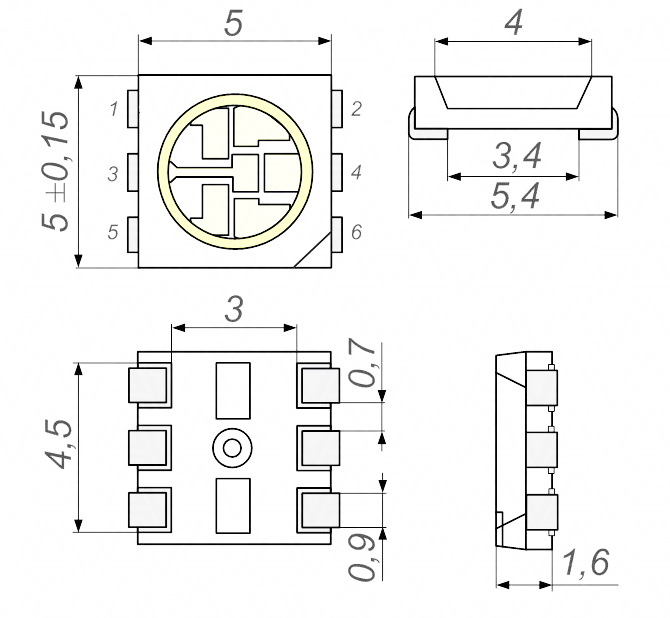 Схема подключения smd 5050