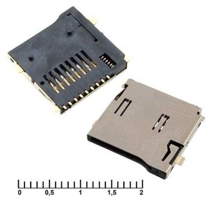 Держатель карт micro-SD SMD 9pin ejector купить по цене от 15.39 руб. из наличия.