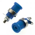 Клемма Z012 4mm panel jack BLUE