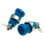 Клемма Z016 4mm panel jack BLUE