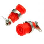 Клемма Z016 4mm panel jack RED