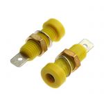 Клемма Z032 4mm Socket YELLOW