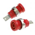 Клемма Z013 4mm panel jack RED