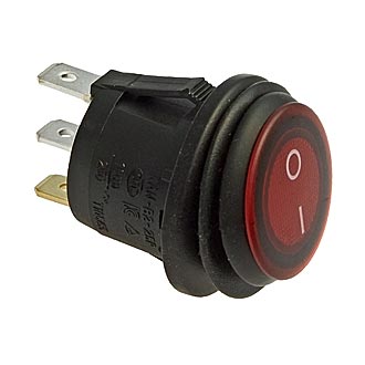  SB040 RED IP65 on-off 20.2mm