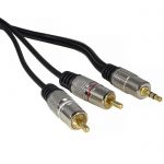 Аудио/Видео шнур Stereo 3,5 mm - 2 RCA GM 1.5m