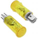 Лампа неоновая в корпусе MDX-14 yellow 220V