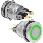 Кнопка антивандальная GQ22-11E/G/N on-(off)+off-(on)