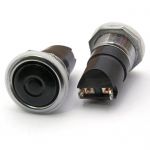 Кнопочный переключатель К1-1 ф20 черный (аналог)