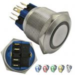 Кнопка антивандальная GQ25-11ZE/B on-off+off-on